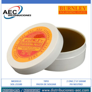 PASTA O CREMA PARA SOLDAR 2 OZ 57 GRAMOS BURNLEY