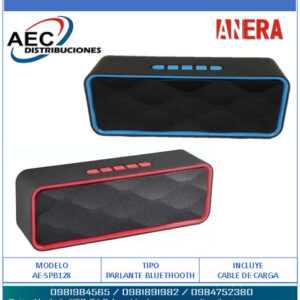 MINI PARLANTE BLUETOOH / FM / USB / SD / 3.5MM AZUL/ROJO/NEGRO