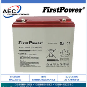 BATERIA RECARGABLE SECA 12 VOLTIOS / 20 AMP / PARA VEHÍCULOS ELÉCTRICOS