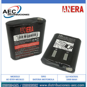 BATERÍA PARA RADIO MOTOROLA  AA 3.6V  / 1000MAH N/M ANERA