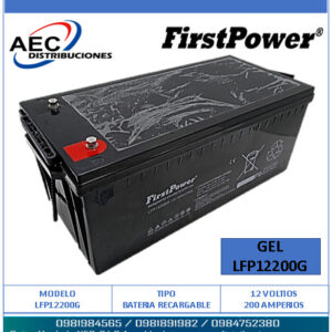 BATERIA RECARGABLE DE GEL 12V - 200AMH FIRSTPOWER LFP12200G