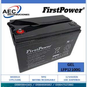 BATERIA RECARGABLE DE GEL 12V – 100AMH FIRSTPOWER LFP12100G