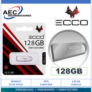 FLASH MEMORY ECCO BLACK 128GB CLASS 10