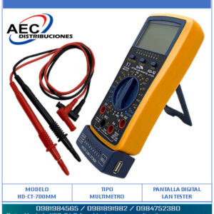 MULTIMETRO DIGITAL CON LAN TESTER DT4300
