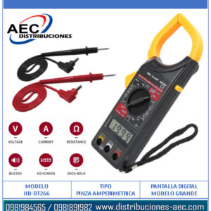 PINZA AMPERIMETRICA DIGITAL DT-266 TRUELINE GRANDE