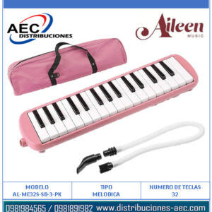 MELÓDICA INSTRUMENTAL PIANO 32 TECLAS COLOR ROSADO