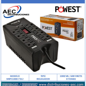 REGULADOR ELECTRONICO DE VOLTAJE POWEST PROPC1000