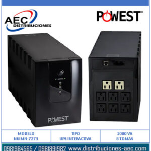 UPS INTERACTIVA POWEST MICRONET 1000VA / 600 WATTS