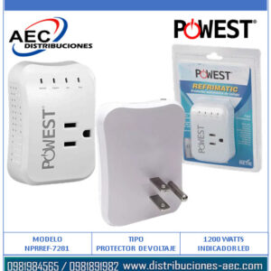 PROTECTOR DE VOLTAJE POWEST REFRIMATIC 120V/10A