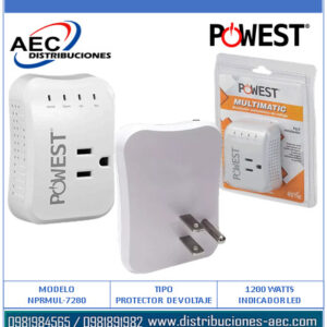 PROTECTOR DE VOLTAJE POWEST MULTIMATIC 120V/10A