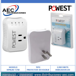 PROTECTOR DE VOLTAJE POWEST LAVOMATIC 120V/10A