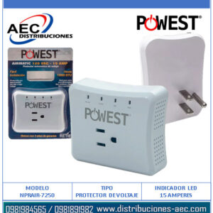 PROTECTOR DE VOLTAJE POWEST AIRMATIC 120V/15A