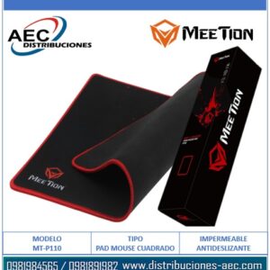 MOUSE PAD MEETION MT-P110 435x350x5mm NEGRO