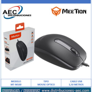 MOUSE ÓPTICO CON CABLE USB MT-M100 MEETION