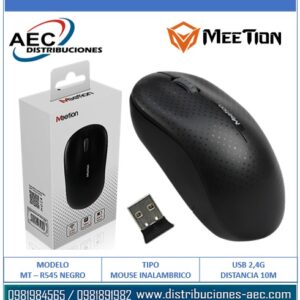 MOUSE INALAMBRICO MT-R545 NEGRO MEETION