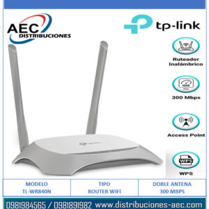 ROUTER INALAMBRICO TP-LINK WR840N DOBLE ANTENA 300MBPS