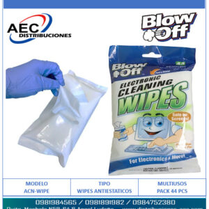 TOALLAS HUMEDAS PARA COMPUTO WIPES 44UNID 17X20CM