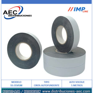 CINTA ADHESIVA DE EMPALME AUTOFUNDENTE DE ALTO VOLTAJE 0.76MM X 19MM X 5 METROS