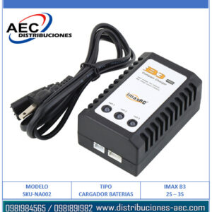 CARGADOR PARA BATERIAS LIPO IMAX B3 PRO PARA 2S y 3S 7.4 VOLTIOS Y 11.1 VOLTIOS