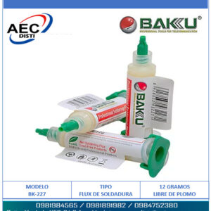 PASTA FLUX PARA SOLDAR BK-227 LIBRE DE PLOMO 12 GRAMOS