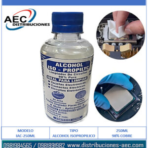 ALCOHOL ISOPROPILICO DE ALTA PUREZA 250ML 98% PURO
